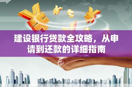 雨花台建设银行贷款全攻略，从申请到还款的详细指南