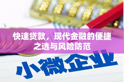 雨花台快速贷款，现代金融的便捷之选与风险防范