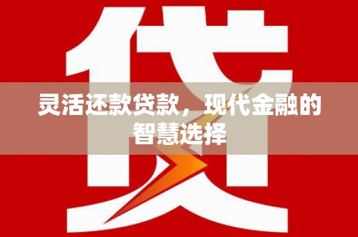 雨花台灵活还款贷款，现代金融的智慧选择