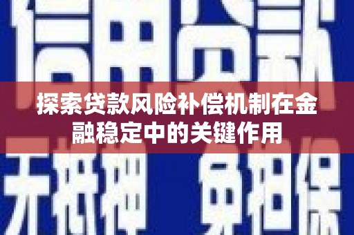 雨花台探索贷款风险补偿机制在金融稳定中的关键作用