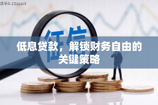 雨花台低息贷款，解锁财务自由的关键策略
