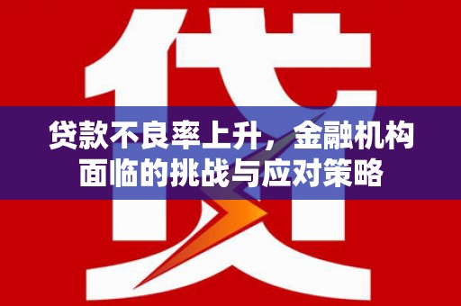 雨花台贷款不良率上升，金融机构面临的挑战与应对策略