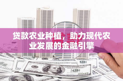 雨花台贷款农业种植，助力现代农业发展的金融引擎