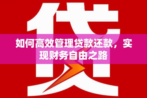 雨花台如何高效管理贷款还款，实现财务自由之路