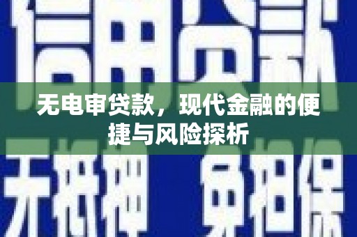 雨花台无电审贷款，现代金融的便捷与风险探析