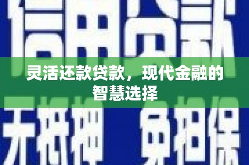 雨花台灵活还款贷款，现代金融的智慧选择