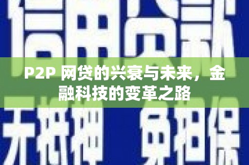 雨花台P2P 网贷的兴衰与未来，金融科技的变革之路