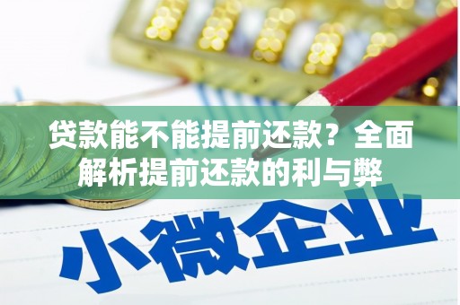 雨花台贷款能不能提前还款？全面解析提前还款的利与弊