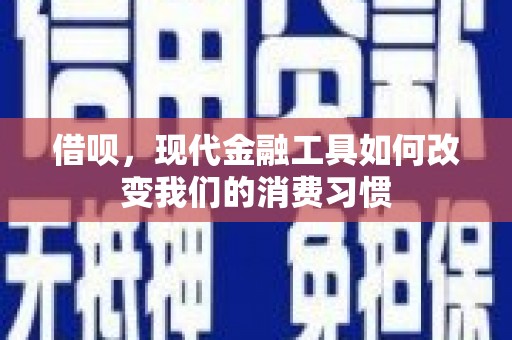 雨花台借呗，现代金融工具如何改变我们的消费习惯