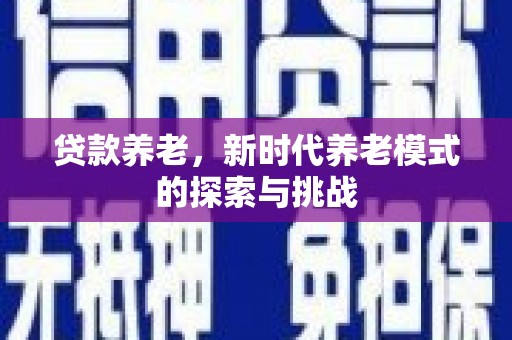 雨花台贷款养老，新时代养老模式的探索与挑战