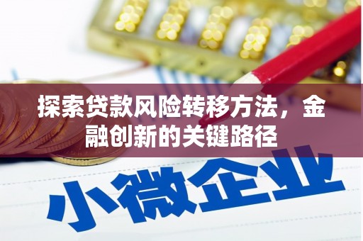 雨花台探索贷款风险转移方法，金融创新的关键路径