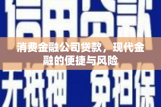 雨花台消费金融公司贷款，现代金融的便捷与风险