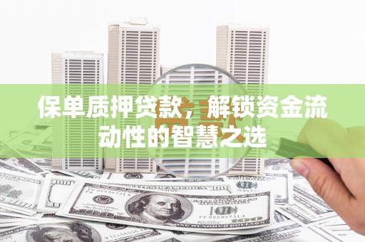 雨花台保单质押贷款，解锁资金流动性的智慧之选