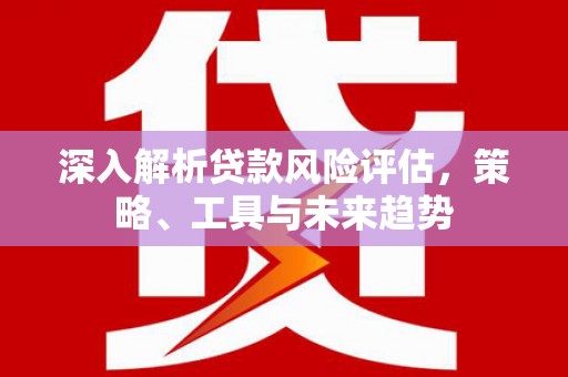 雨花台深入解析贷款风险评估，策略、工具与未来趋势