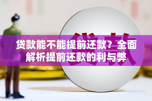 雨花台贷款能不能提前还款？全面解析提前还款的利与弊