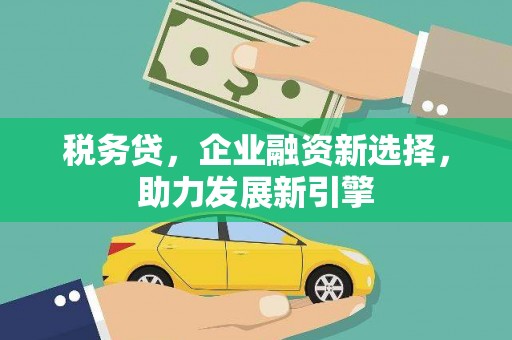 雨花台税务贷，企业融资新选择，助力发展新引擎