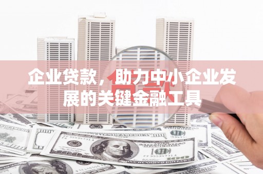 雨花台企业贷款，助力中小企业发展的关键金融工具