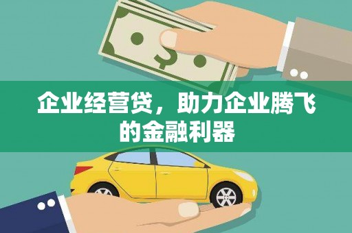 雨花台企业经营贷，助力企业腾飞的金融利器