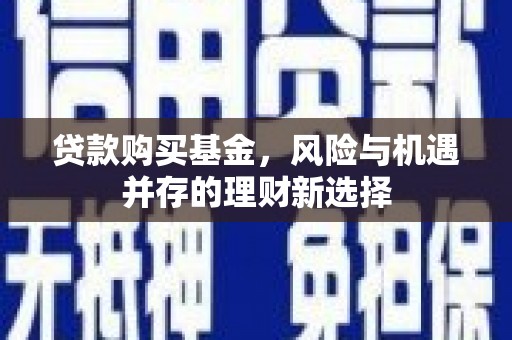 雨花台贷款购买基金，风险与机遇并存的理财新选择