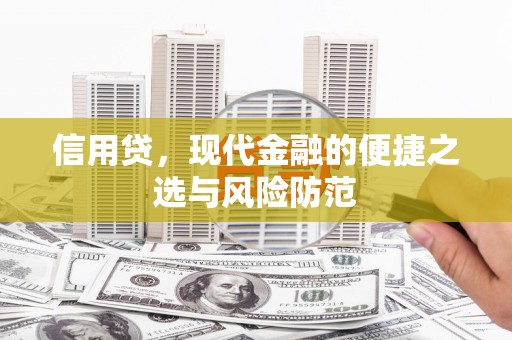 雨花台信用贷，现代金融的便捷之选与风险防范