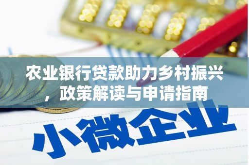 雨花台农业银行贷款助力乡村振兴，政策解读与申请指南