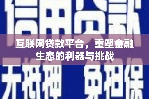 雨花台互联网贷款平台，重塑金融生态的利器与挑战
