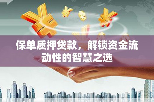 雨花台保单质押贷款，解锁资金流动性的智慧之选